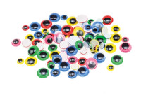 Ruchome oczka kolor (44szt) 6, 8,10mm RO20 Brewis